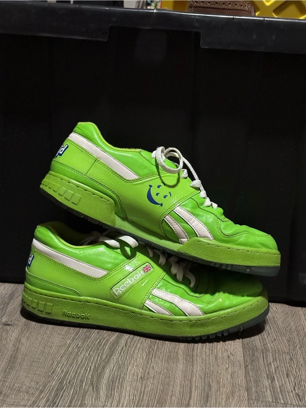 Reebok KOOL AIDNeon Green Low-Top Sneakers with White Details